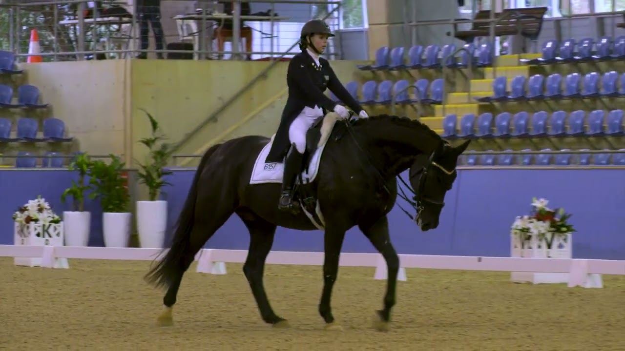 Mackenzie Boundy and Fortune Cookie 2nd place FEI Grand Prix Freestyle CDIU25 at the Sydney CDLite