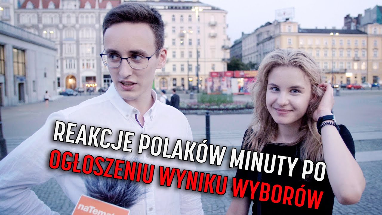 Reakcje Polaków minuty po ogłoszeniu wyniku wyborów. 