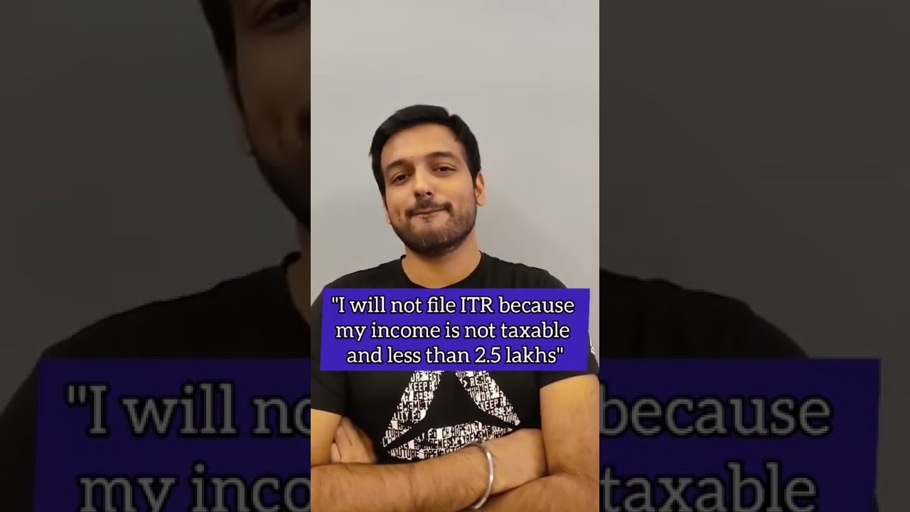 Why you should file ITR even if your income is in non taxable bracket? 