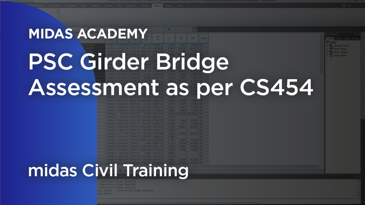 PSC Girder Bridge Assessment as per CS454 | bridge design | bridge designer | bridge engineering