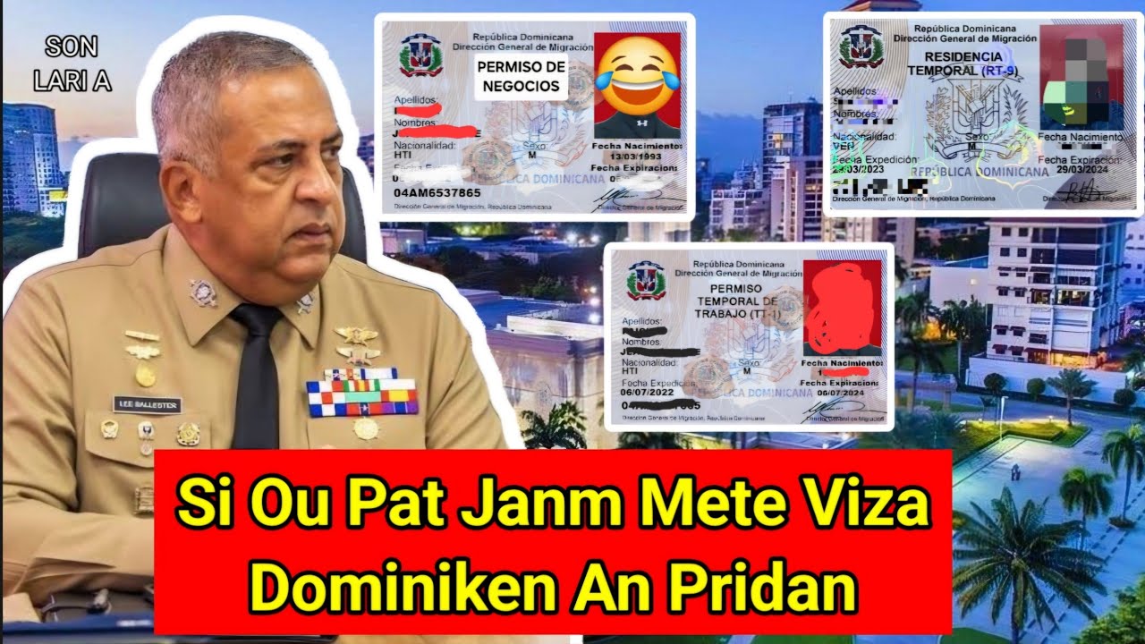 Si Ou Pat Janm Mete Viza Dominiken Avan Wal Fè Admisión,Permiso De Negocios Ak Rezidans Gade Video a