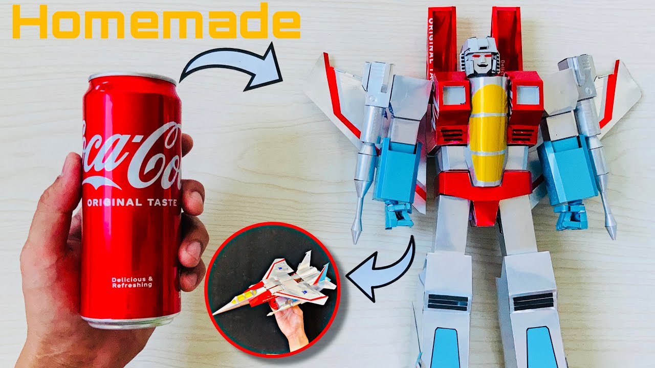Homemade Transformable Starscream Using Soda Cans | Unique Transformation