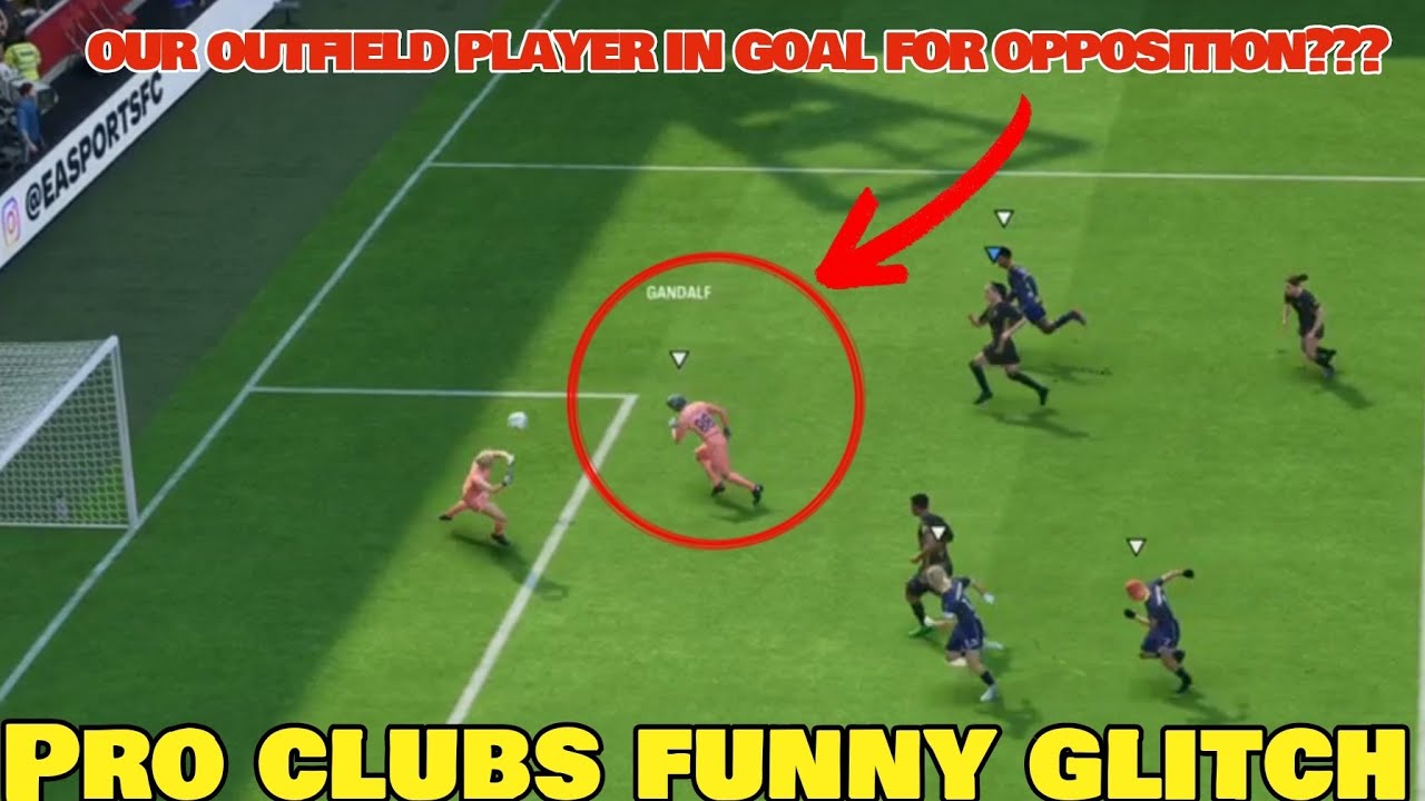 OUR PLAYER IN GOAL FOR OPPOSITION??? FC 25 PRO CLUBS FUNNY GLITCH