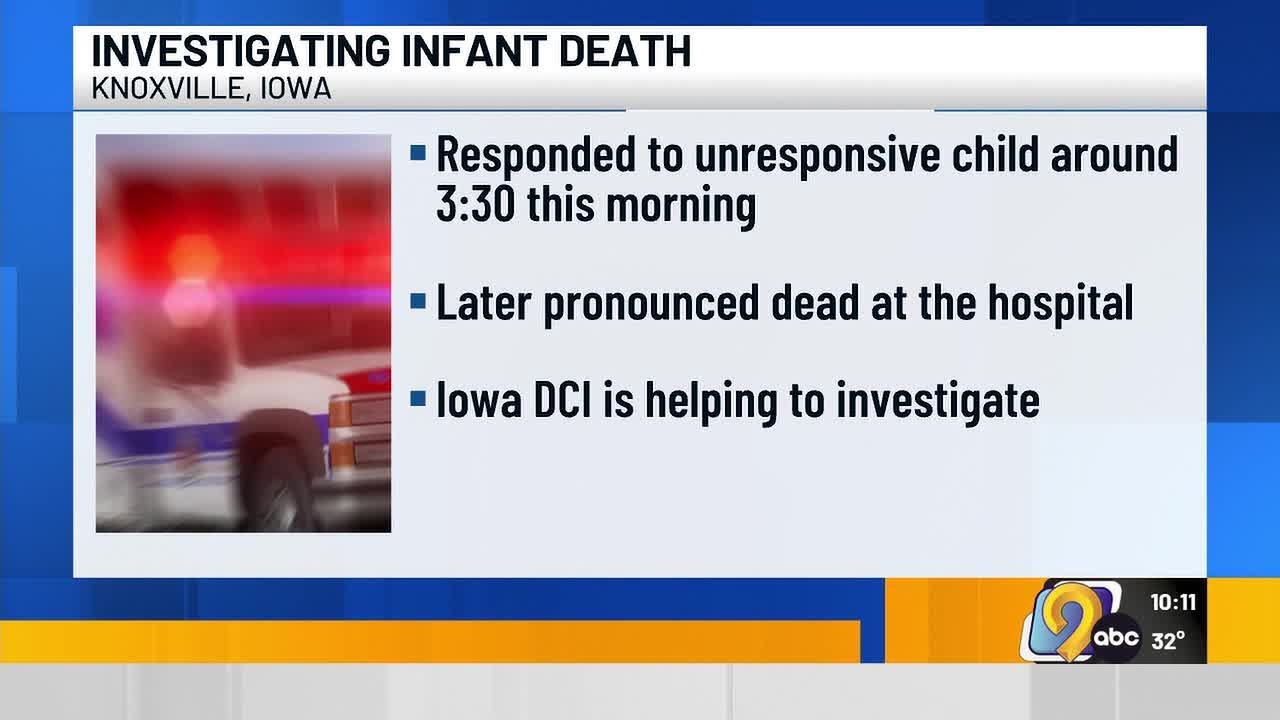 Officials investigating infant death in central Iowa