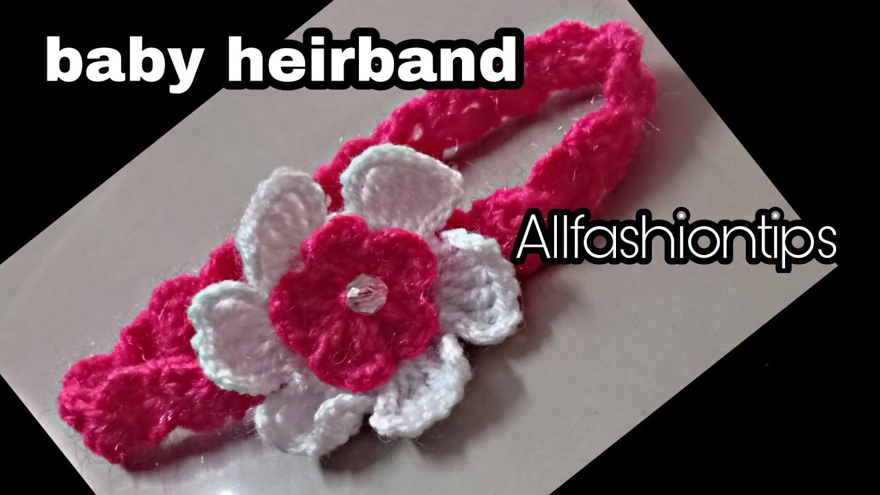 जल्दी बना लो crochet baby heirband !allfahiontips