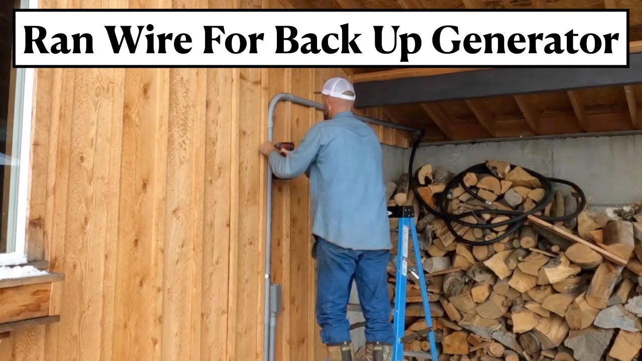 #553 - Ran Conduit And Wire For Backup Generator.