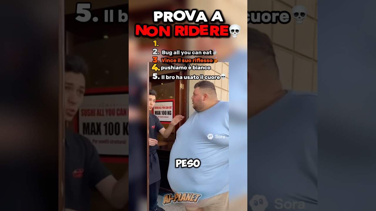 NON DEVI RIDERE...😂 | Top 5 Ai #shorts