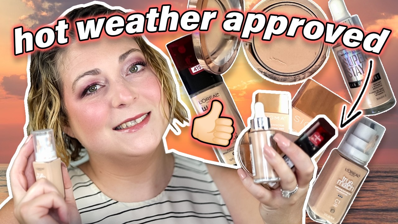 HOT WEATHER APPROVED! The Best Foundations for Summer + Mature Skin!