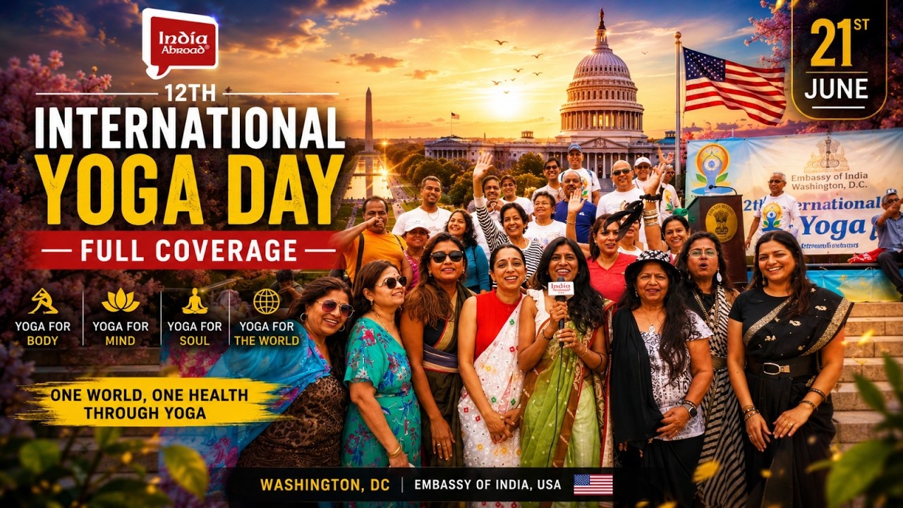 Yoga Day draws large crowd in Washington | India Abroad&reg;