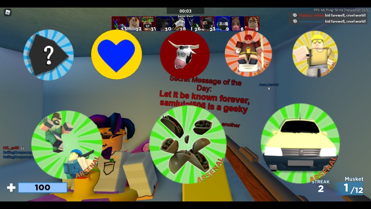 How to get the hidden badges in Roblox Arsenal (READ DESC)