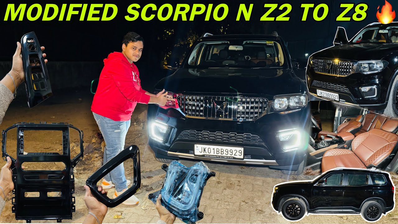 Scorpio N Modification 2026 🔥 Mahindra scorpio n Z6 modified To z8 😱 Modified Scorpio n Z6 ✅