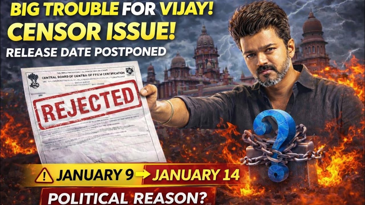 Thalapathy Vijay Jana Nayagan – Court & Censor பிரச்சனை! 😱 Censor Trouble 🔥 Release Date Postponed?