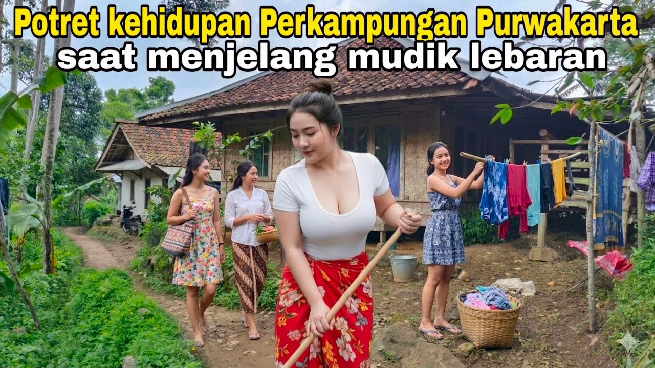 Wow‼️inilah perkampungan dibawah gunung Burangrang menjelang mudik lebaran banyak pendatang
