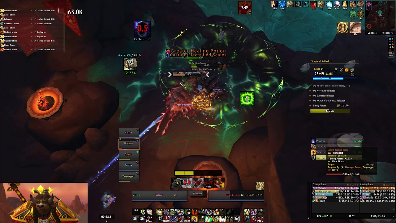 BfA Season 2 - Temple of Sethraliss +14 [+1] (Retribution Paladin PoV)