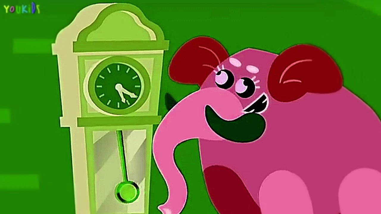 The Big Elephant went up the clock | Hickory Dickory Dock