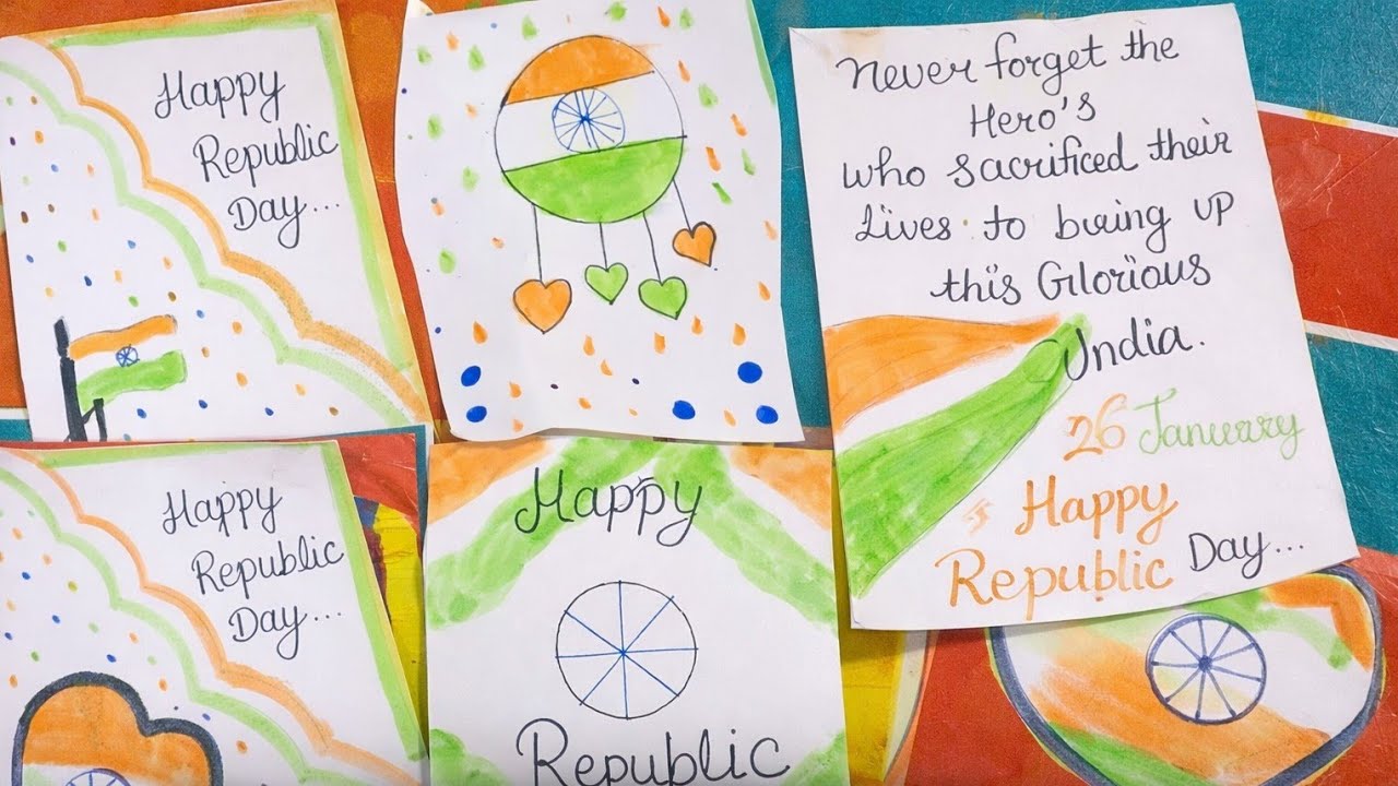 Easy Handmade Republic Day Cards 🇮🇳 | 26 January Special | Simple & Creative Ideas