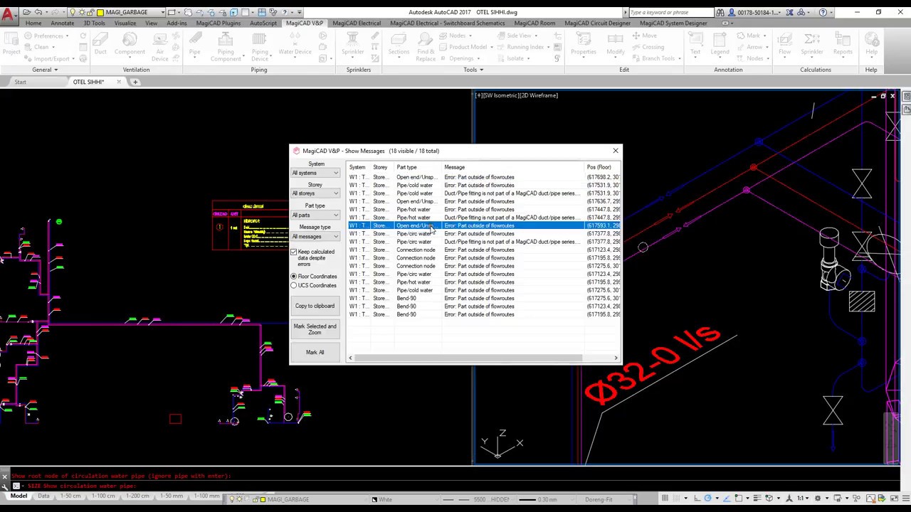 MagiCAD for AutoCAD - Sizing