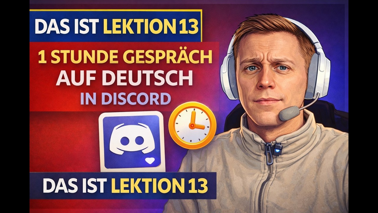 Was nutze ich, um Deutsch zu lernen? | Mein Weg zu C1 – 1 Stunde im Discord | Lektion 13