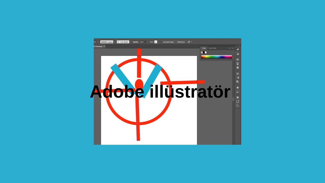Adobe illüstratör v harfini  le logo