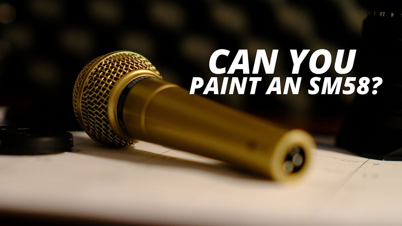 Painting a Shure SM 58 Gold!