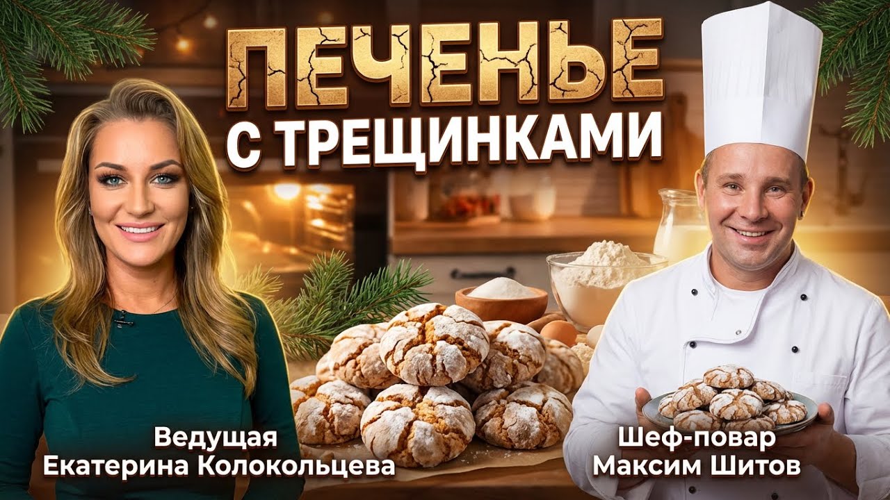 Готовим печенье с трещинками: присоединяйтесь к кулинарному процессу. 