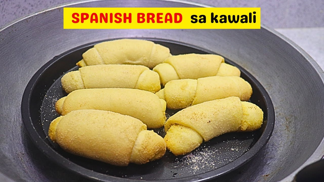 Homemade Spanish bread sa kawali |  no oven  recipe | malambot at moist spanish bread