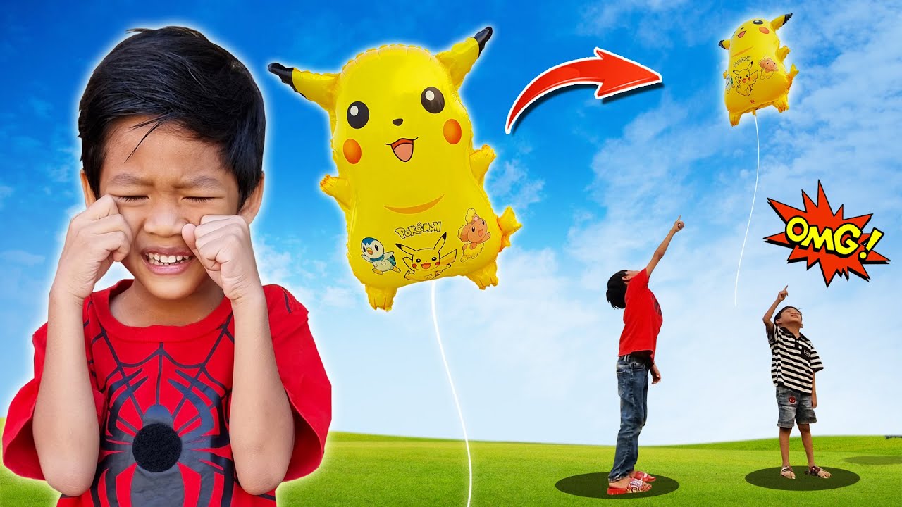 แย่แล้ว !? ลูกโป่งปิกาจู้ของพี่ไนล์ลอยหายไปแล้ว I หนูดีมาแล้วจ้า