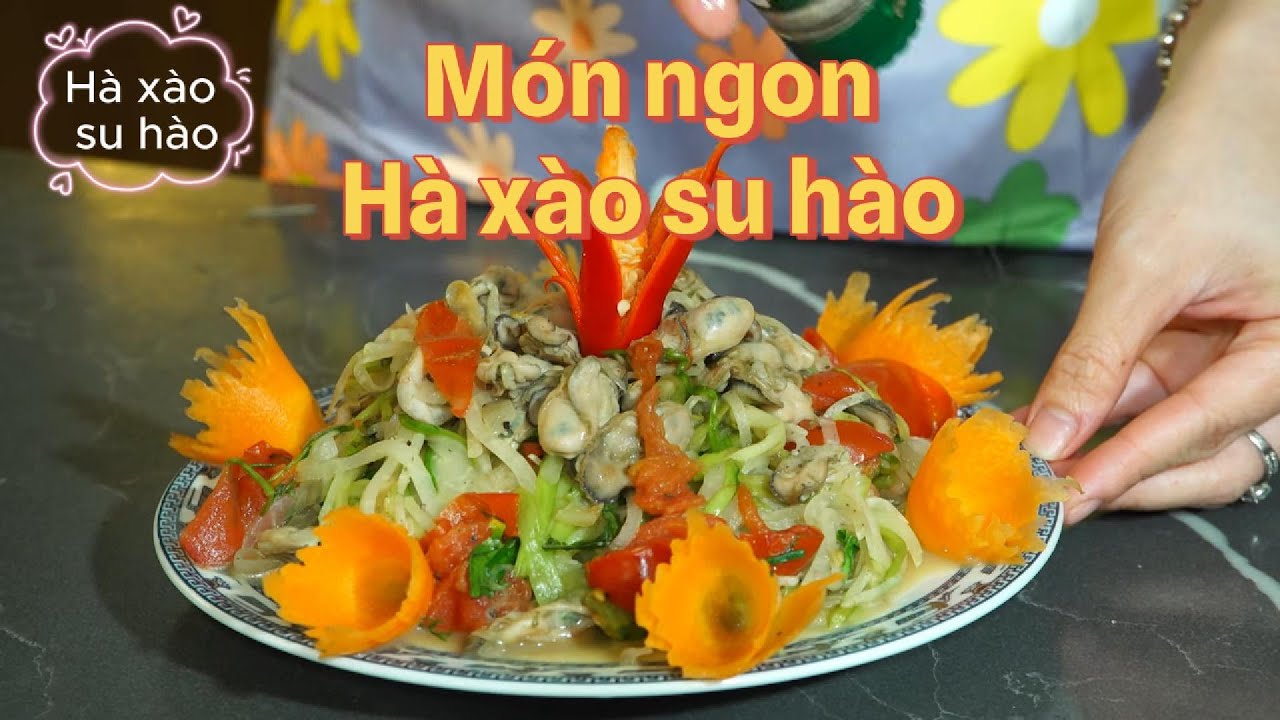 Hướng dẫn làm món: Hà xào su hào | Món ngon, dễ làm