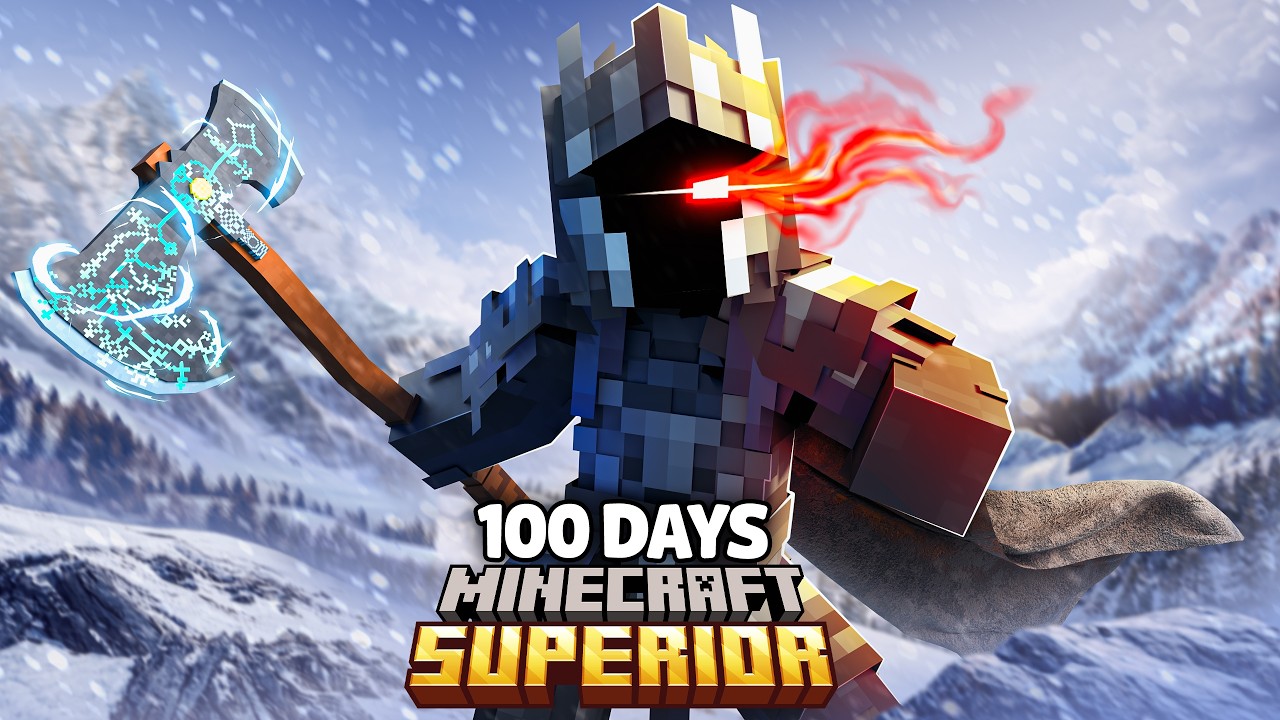I Survived 100 Days as a BERSERKER in Fantasy Minecraft....