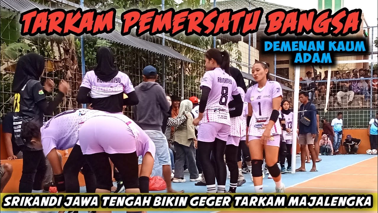 Ini yang di namakan TARKAM PEMERSATU BANGSA Srikandi jawa tengah bikin geger tarkam majalengka