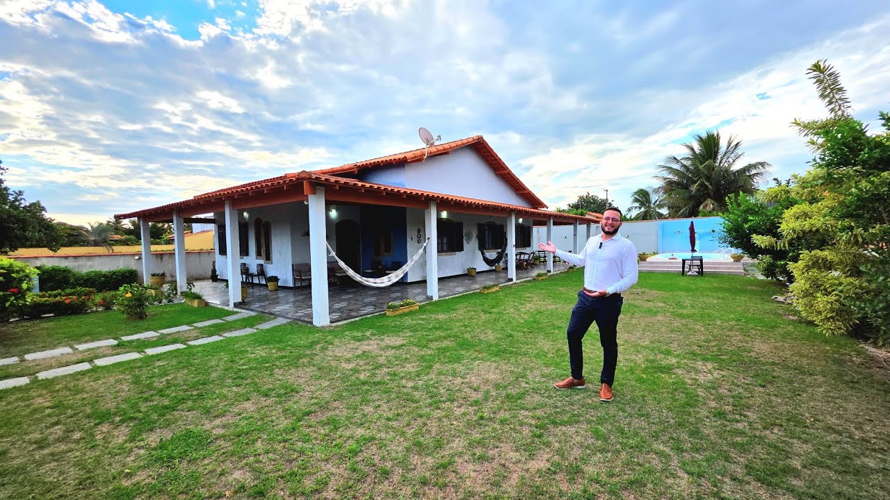 CASA ENTRE MAR E LAGOA! 3 QTS E QUINTAL DE 600M² 😍 PRAIA SECA, ARARUAMA RJ