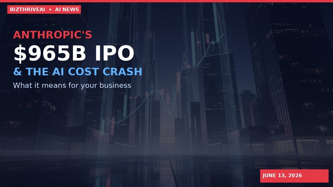 IPO Anthropic на $965 млрд и обвал цен на ИИ: что это значит для бизнеса | Новости ИИ от 13 июня ...