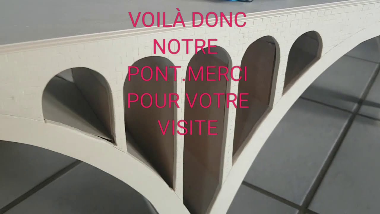 Construction d'un pont HO. 1/87