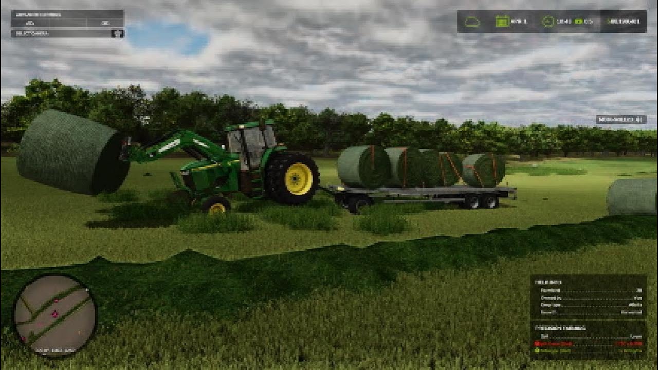 doing some bale work for the cows.
