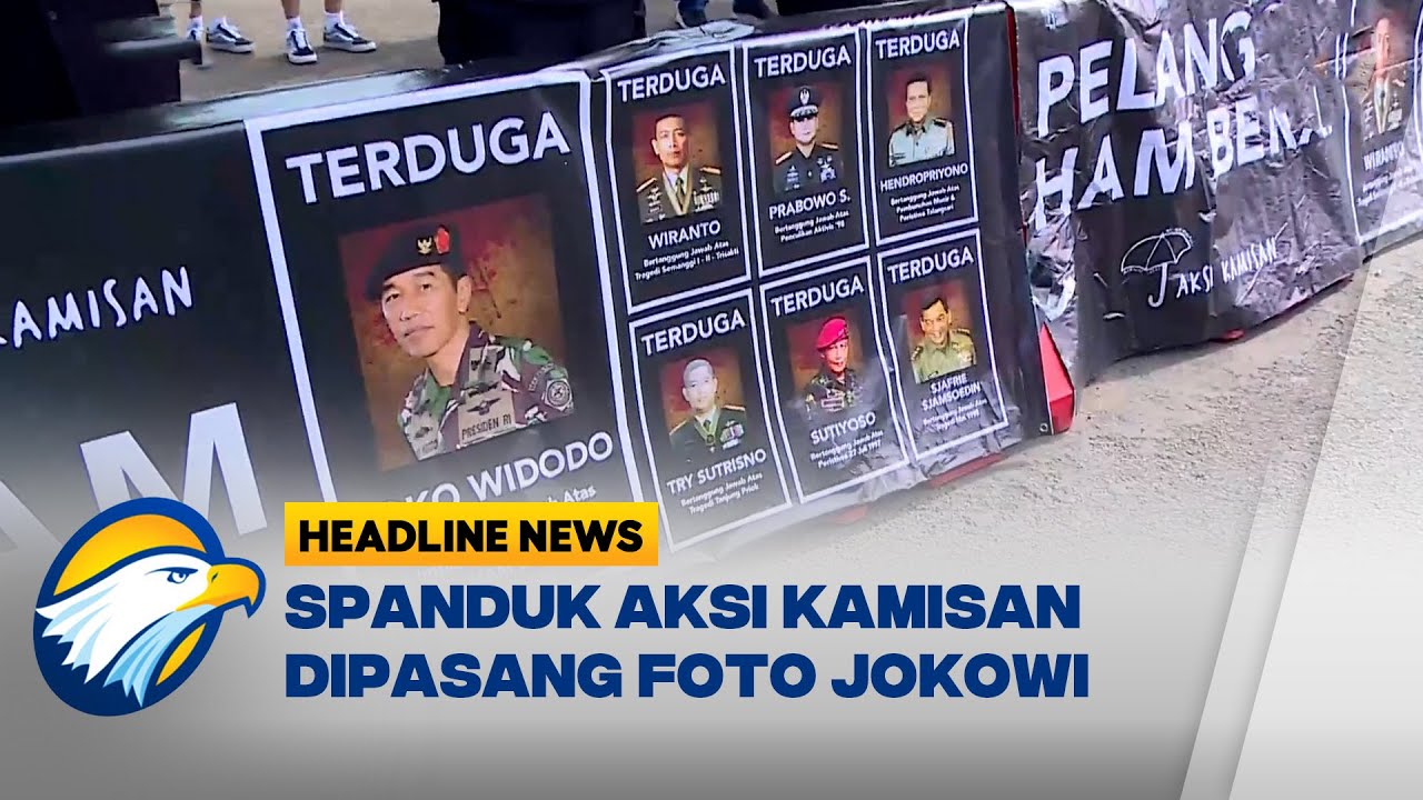 Spanduk Aksi Kamisan Tampilkan Foto Jokowi