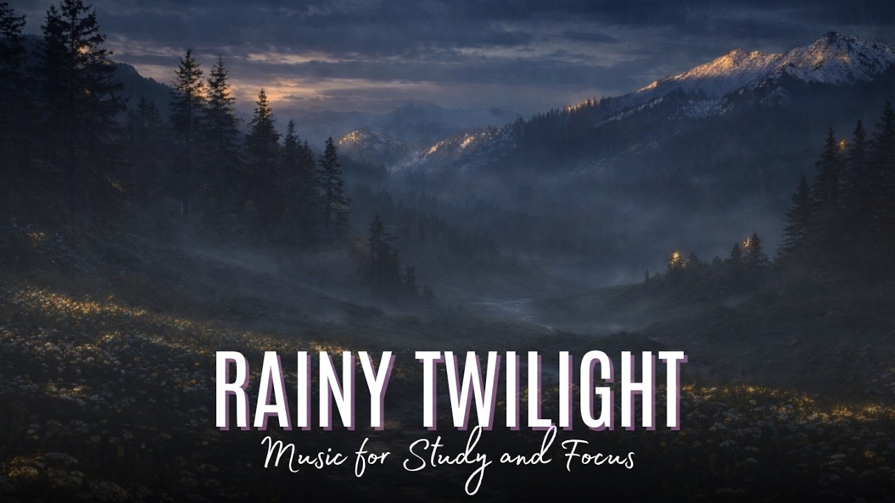 Rainy Twilight Valley 🌧 Calm Ambient Music for Relaxation, Study & Deep Focus