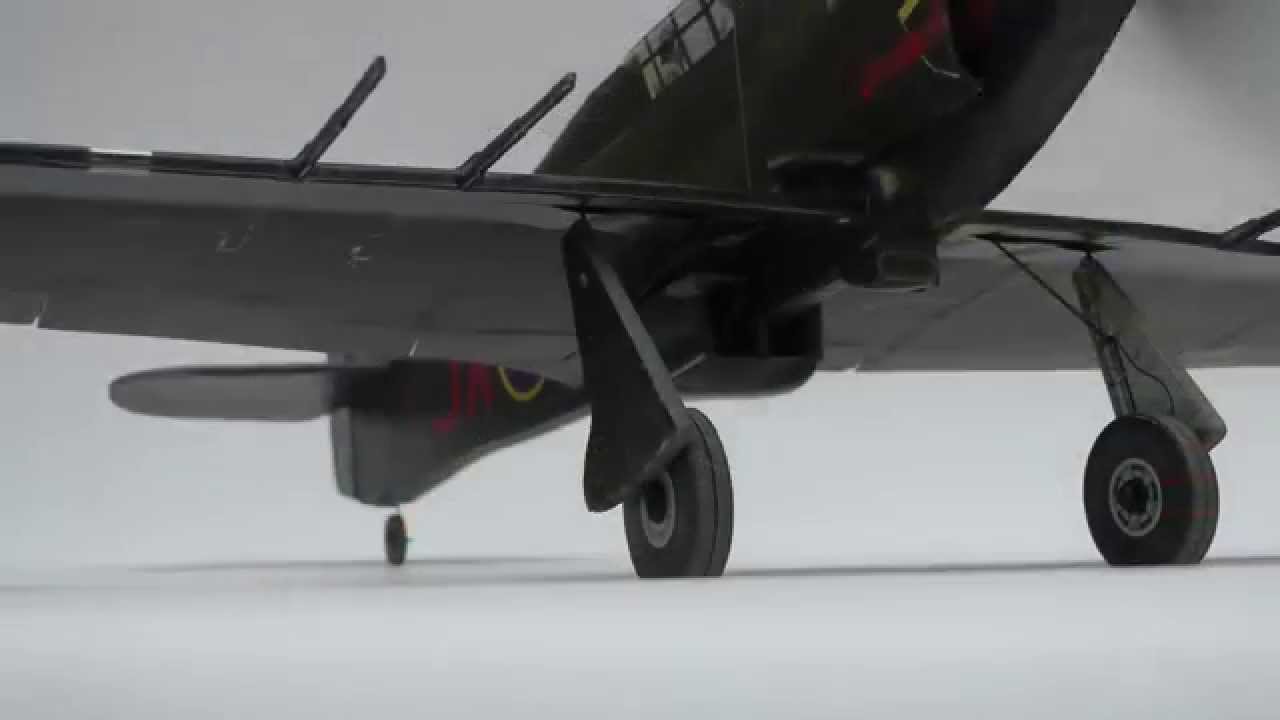 Microaces Hawker Hurricane Prototype Flaps in Operation