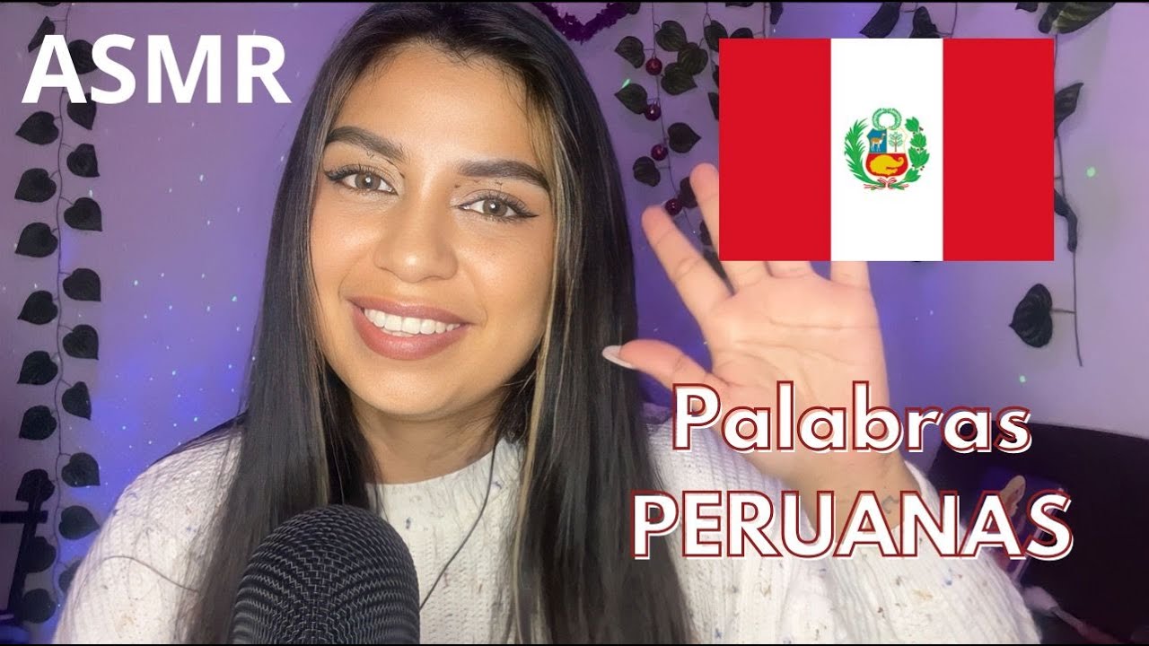 [ASMR] PALABRAS PERUANAS ❤️🤍❤️ Te susurro de oreja a oreja 😴 #asmr #susurros #peruanos