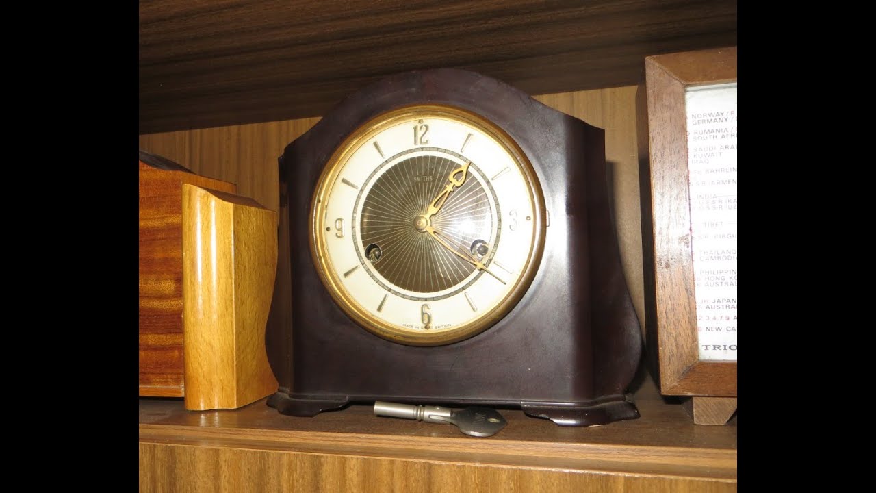 Five Smiths bakelite clocks