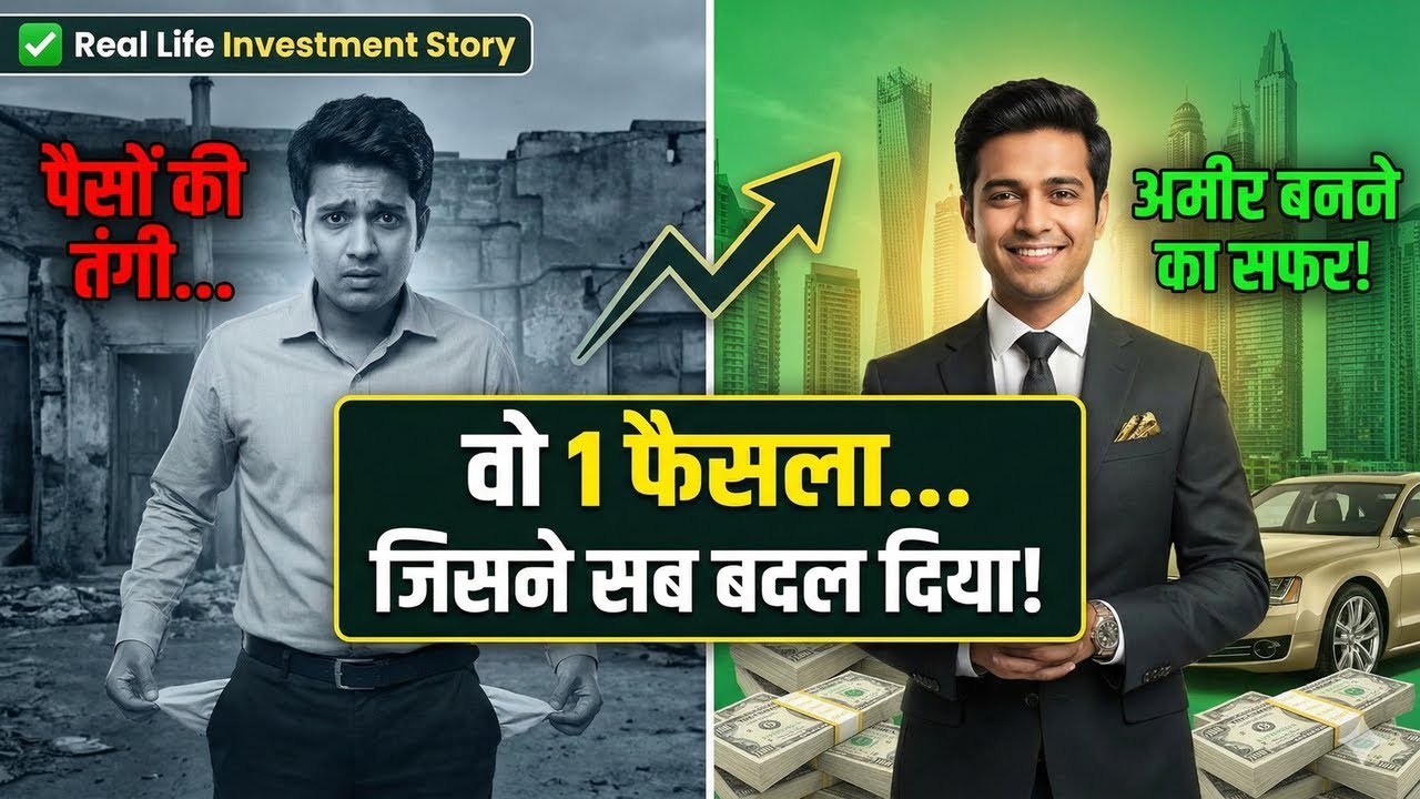पैसों की तंगी से अमीर बनने का सफर! 😱 1 फैसले ने बदली जिंदगी | Real Investment Story
