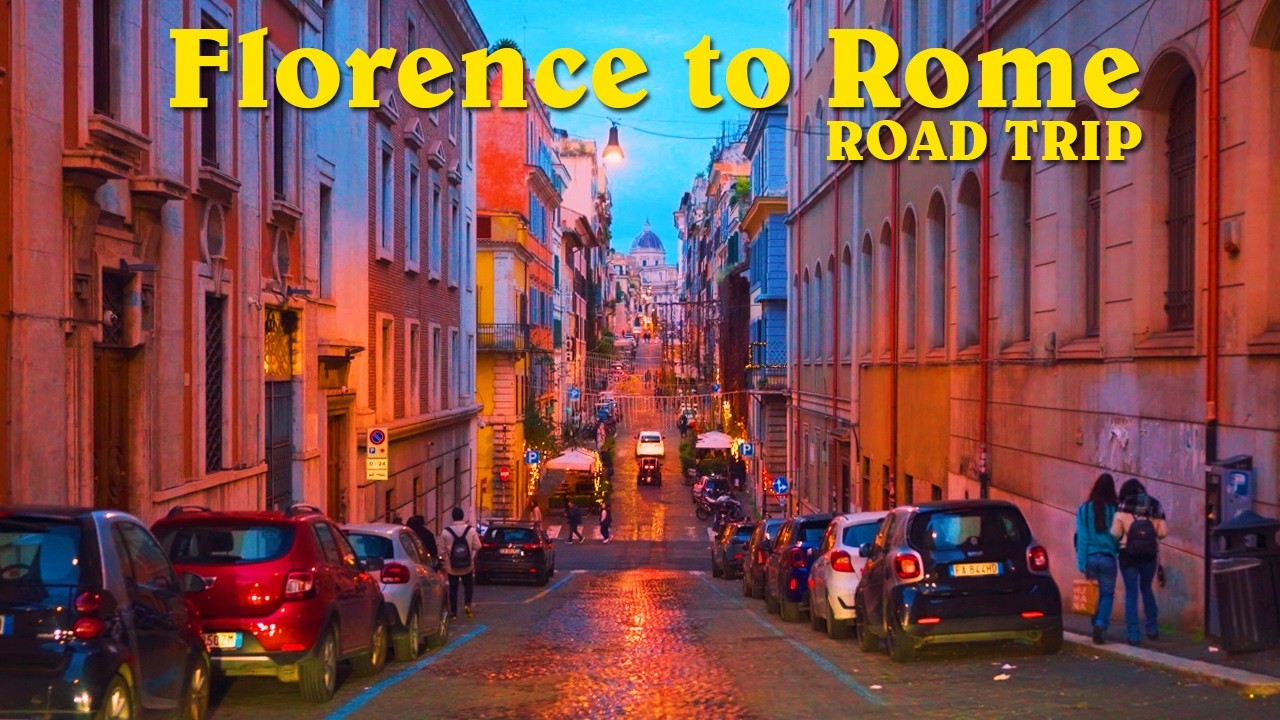 Florence to Rome Italy - Complete Road Trip Driving Tour