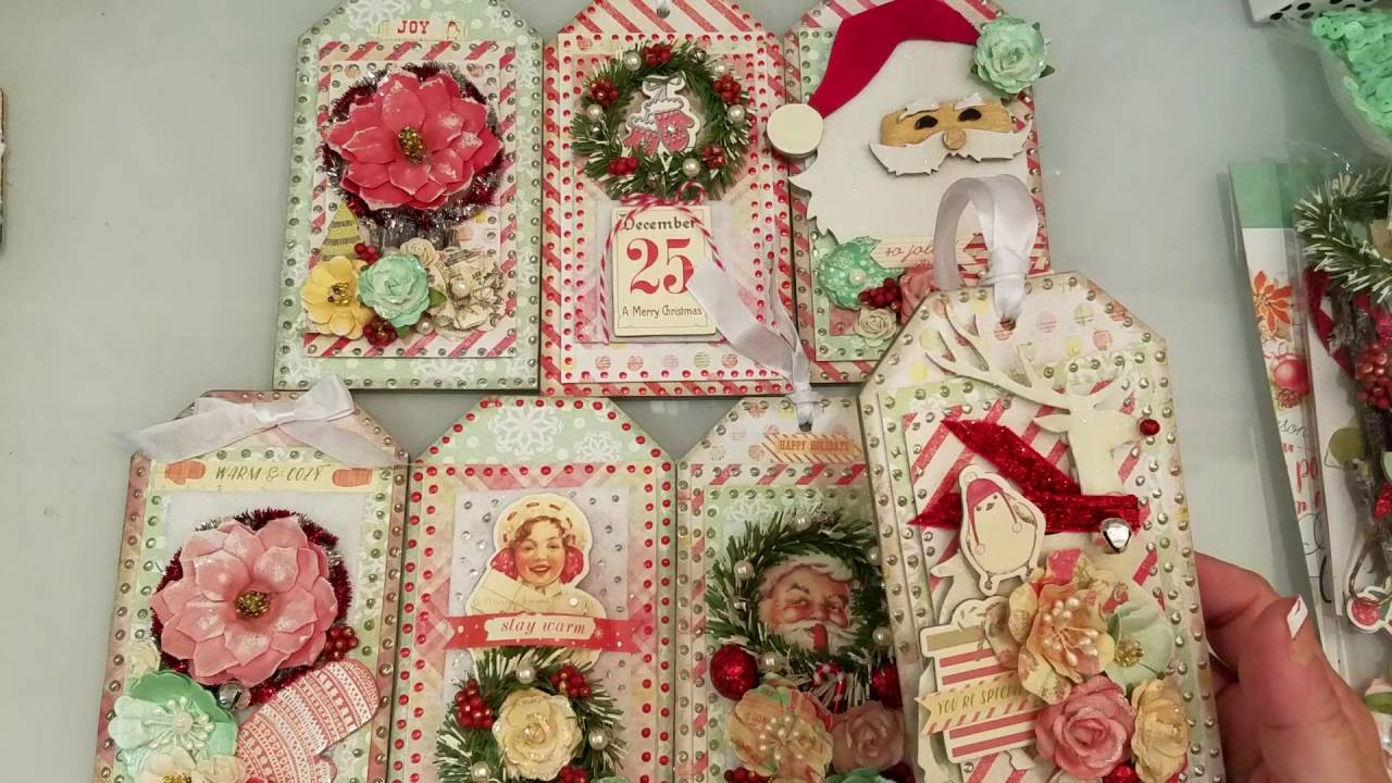 Prima Sweet Peppermint Christmas Tags w/ Frank Garcia