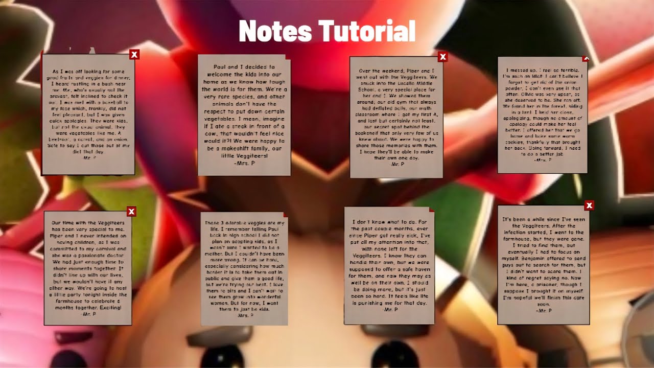 Mrs.P plush campaign notes tutorial Piggy 
