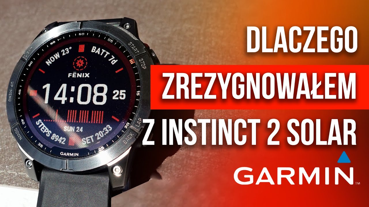 Сравните Fenix ​​7 Solar и Instinct 2 Solar