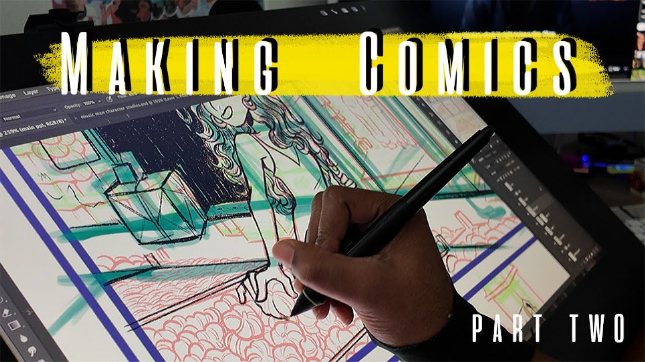 [Making Comics Diary vol 2] Inking and Composition