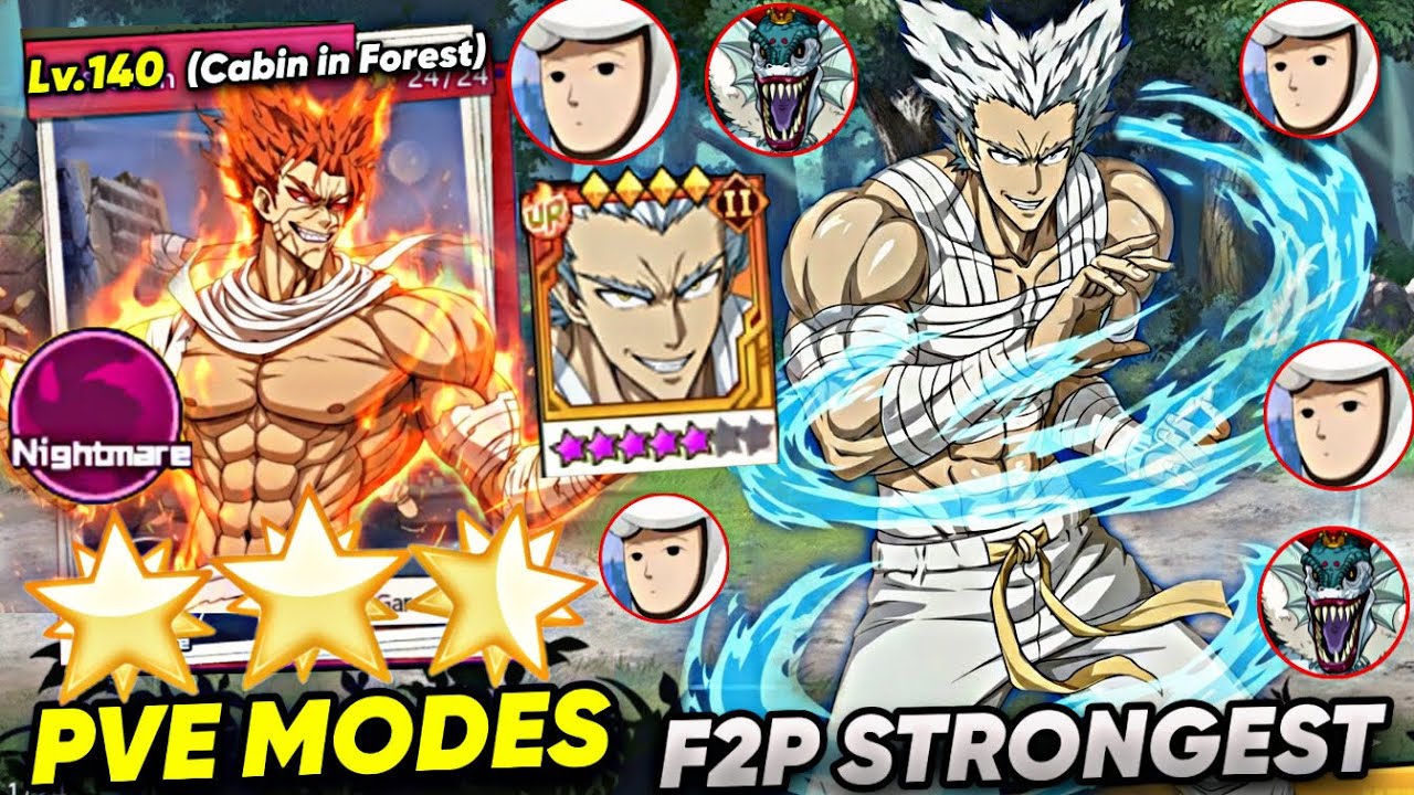 Clear Nightmare Stage Lv.140 PVE MODE🔥🔥GAROU IS PEAK (28.Cabin in Forest)- OPM The Strongest OBT