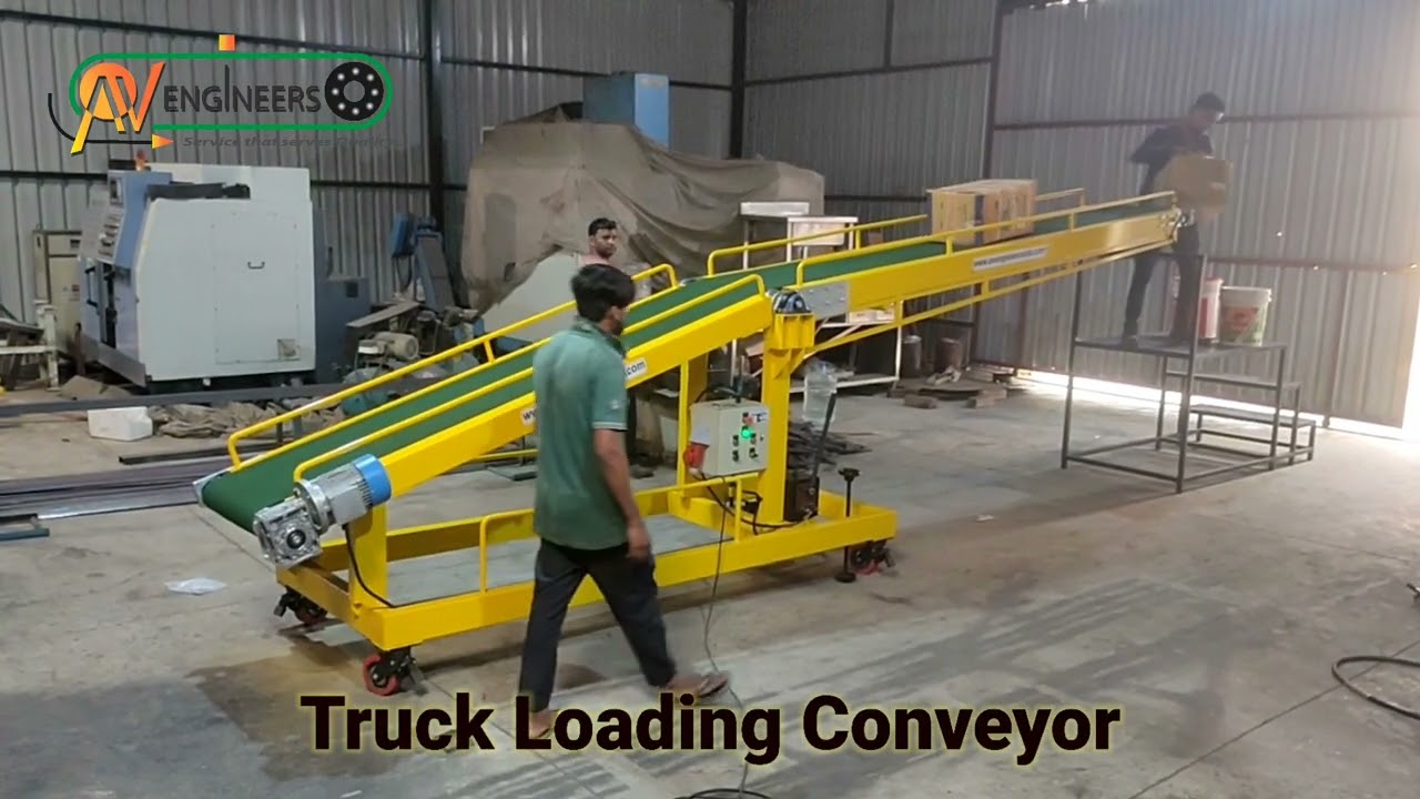 Hydraulic Truck Loading Conveyor System