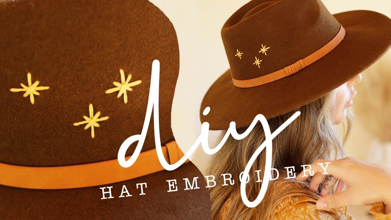 DIY Hat Embroidery! * Star Cross-Stitch