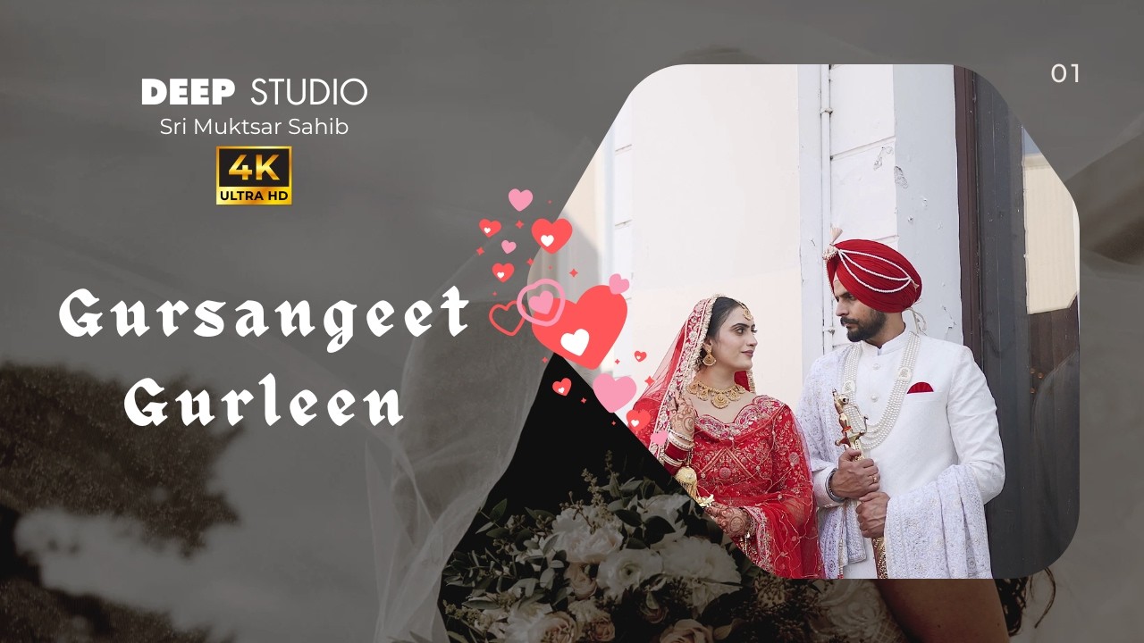 4k SAME DAY WEDDING HIGHLIGHT ! GURSANGEET ❤️ GURLEEN || DEEP STUDIO SRI MUKTSAR SAHIB 99886-27977