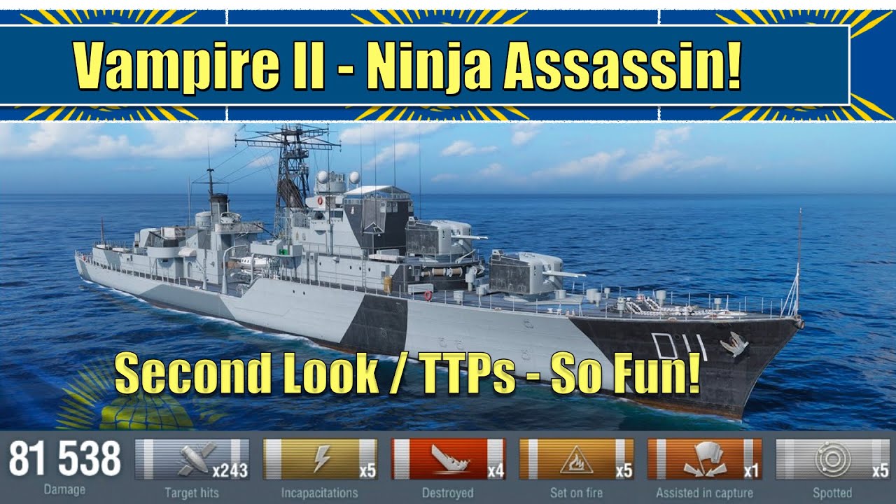 Vampire 2! Ninja Assasin! Second Look | World of Warships
